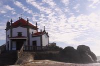 Kapelle im Meer bei Vila Nova da Gaia